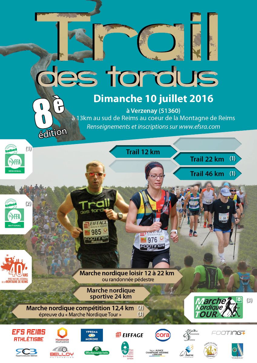 Affiche Trail des tordus 2016